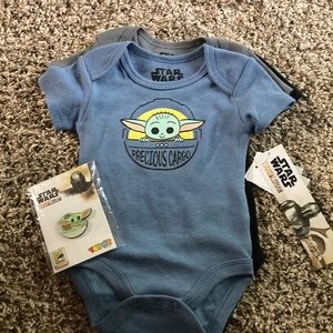 Star Wars Baby Onesies with Collector’s Pin